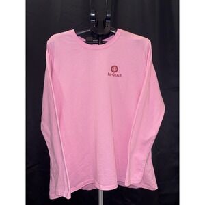 Ag-Gear Ladies Pink Long Sleeve Cotton Logo Graphic T-Shirt Size XL